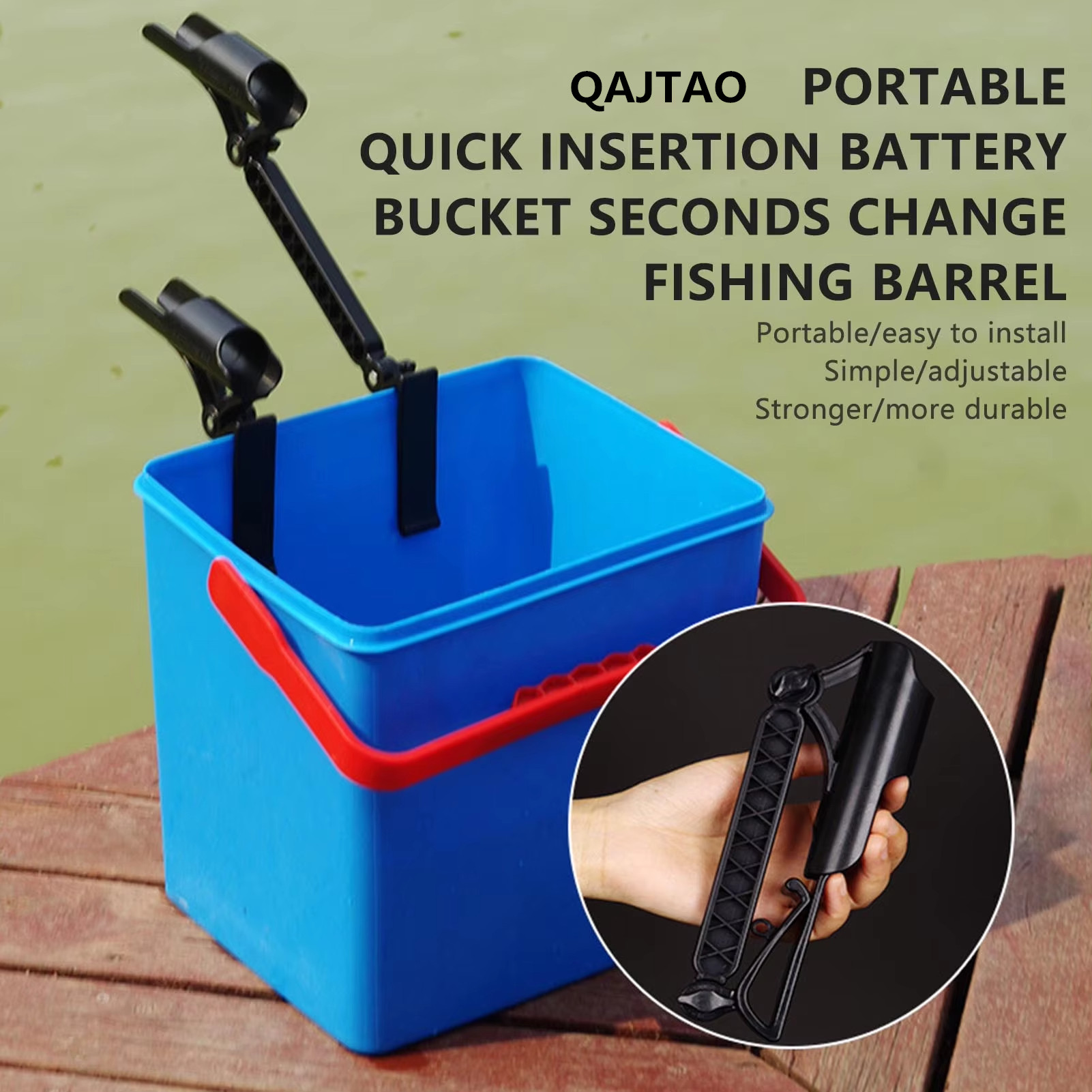 Fishing Rod Rack - Support pour canne à pêche QAJTAO