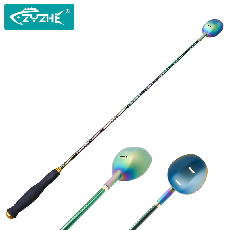 Fishing Rod Carbon Fiber - Lanceur d'appâts ZYZHE, tête en titane,