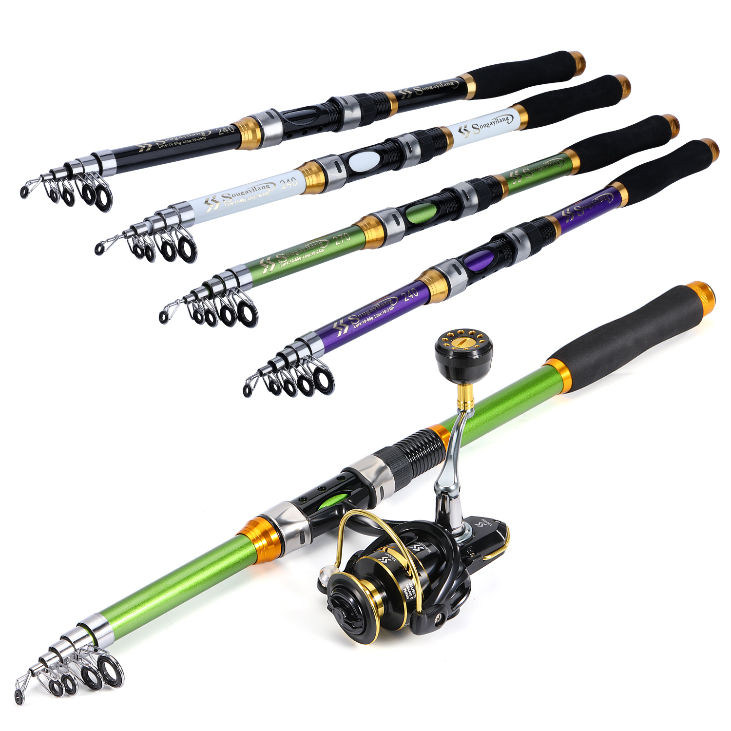 Sougayialng canne à pêche spin - Fishing Rod Spinning avis et prix