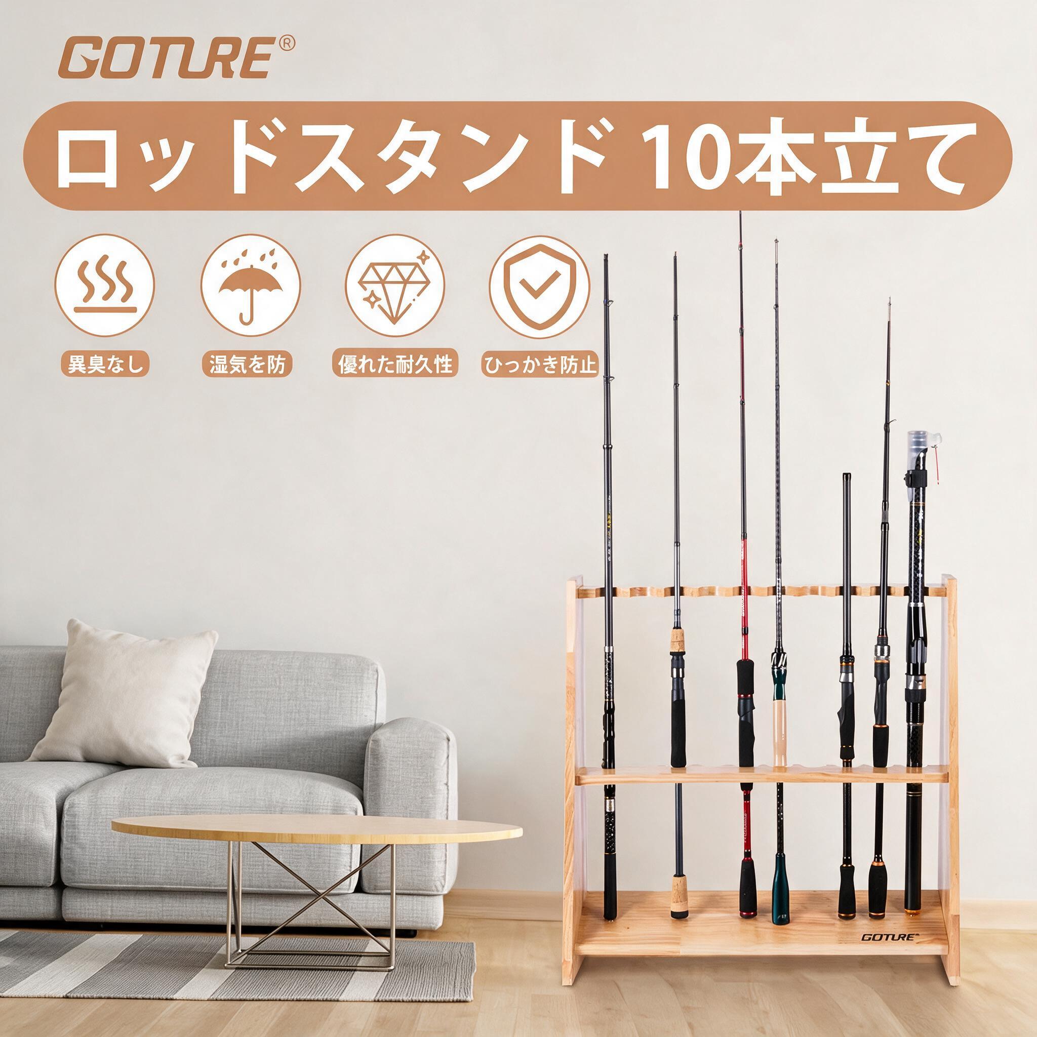 Supports de cannes à pêche en  - Fishing Rod Rack avis et prix