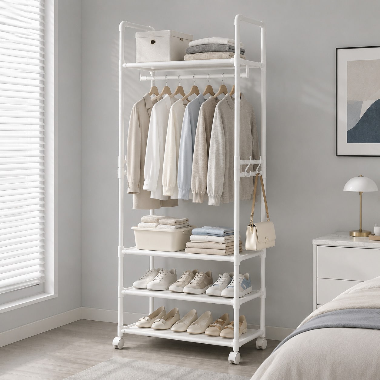 Porte-vêtements sur roulettes  - Fishing Rod Holder avis et prix